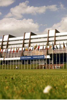 Le Palais de L'Europe, siège du Conseil de l'Europe, à Strasbourg
