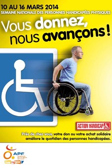 Du 10 au 16 mars 2014 : Semaine nationale des personnes handicapées physiques