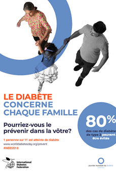 Affiche de la Journée mondiale du diabète 2018