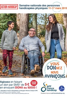 Affiche de la Semaine nationale des personnes handicapées physiques 2019