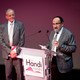 Jean Barucq, Président du Fonds Handicap & Société et Axel Kahn, Président du Jury Handi-Livres à l'occasion de la 12ème édition du Prix Handi-Livres.