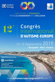 Affiche de l'édition 2019 du Congrès international d'Autisme-Europe