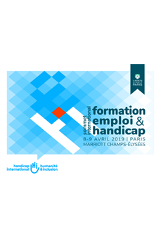 Affiche du Sommet international Formation, Emploi & Handicap