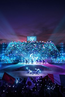 Spectacles artistiques durant la cérémonie d'ouverture des Jeux paralympiques 2024