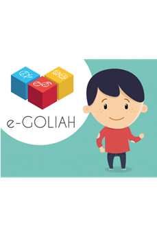 Logo de l'application e-Goliah avec le dessin d'un petit garçon