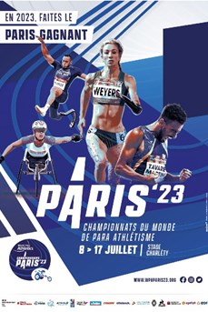 Affiche des Campionnats du monde de para athlétisme 2023