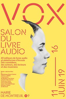 Affiche du Salon du livre audio VOX 2019
